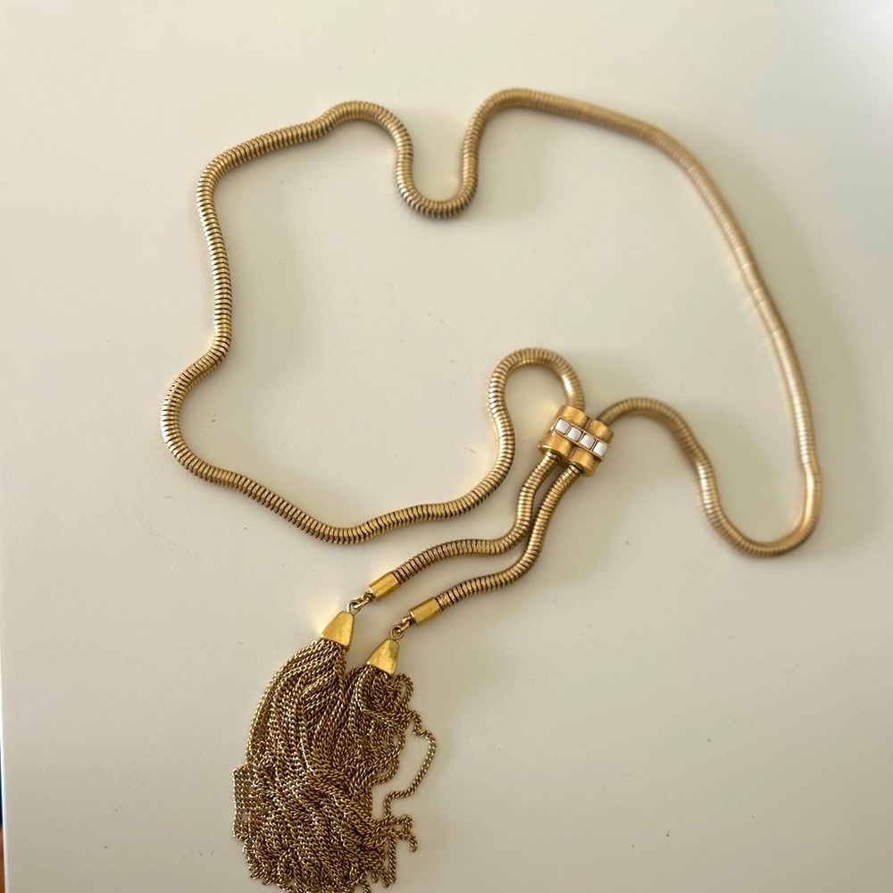 Stella and dot Tassel lariat necklace